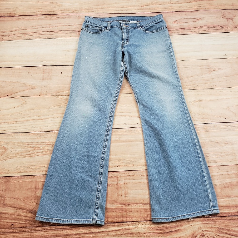 VINTAGE Levis Jeans Womens 7 JR Short‎ Blue Bootcut Medium Wash Denim Juniors **